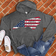 Load image into Gallery viewer, Charlotte American Flag State Hoodie