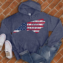 Load image into Gallery viewer, Charlotte American Flag State Hoodie