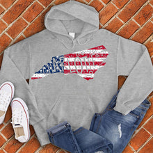 Load image into Gallery viewer, Charlotte American Flag State Hoodie