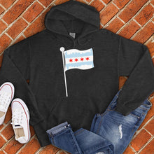 Load image into Gallery viewer, Chicago Skyline Flag Pole Hoodie
