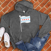 Load image into Gallery viewer, Chicago Skyline Flag Pole Hoodie