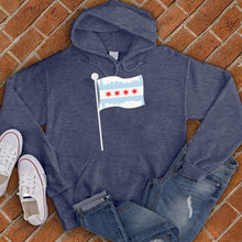 Load image into Gallery viewer, Chicago Skyline Flag Pole Hoodie