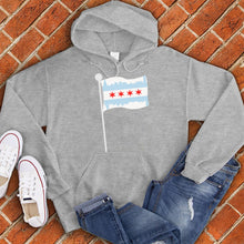 Load image into Gallery viewer, Chicago Skyline Flag Pole Hoodie