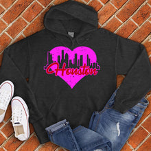 Load image into Gallery viewer, Houston Skyline Heart Hoodie