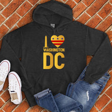 Load image into Gallery viewer, I Love Washington DC Monument Heart Hoodie