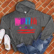 Load image into Gallery viewer, Washington DC Flag Skyline Hoodie