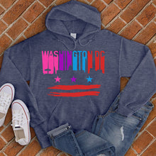 Load image into Gallery viewer, Washington DC Flag Skyline Hoodie