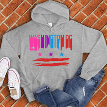Load image into Gallery viewer, Washington DC Flag Skyline Hoodie