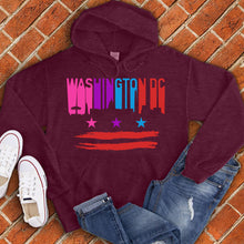 Load image into Gallery viewer, Washington DC Flag Skyline Hoodie