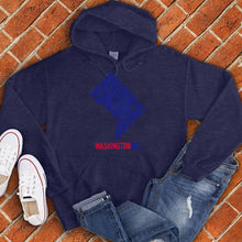 Load image into Gallery viewer, Washington DC Map Hoodie