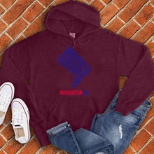 Load image into Gallery viewer, Washington DC Map Hoodie