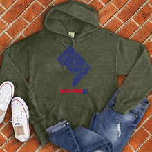Load image into Gallery viewer, Washington DC Map Hoodie