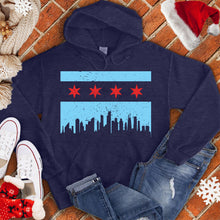Load image into Gallery viewer, Chicago Flag & City Skyline Hoodie