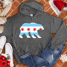 Load image into Gallery viewer, Chicago Flag In Bear Hoodie