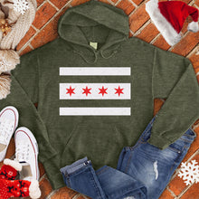 Load image into Gallery viewer, Chicago Flag Stripes Hoodie