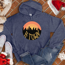 Load image into Gallery viewer, H-Town Round Sunset Christmas Hoodie