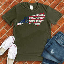 Load image into Gallery viewer, Charlotte American Flag State Tee