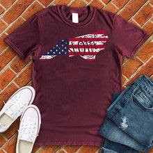 Load image into Gallery viewer, Charlotte American Flag State Tee