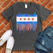 Load image into Gallery viewer, Chicago Flag Drip Tee