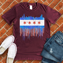 Load image into Gallery viewer, Chicago Flag Drip Tee