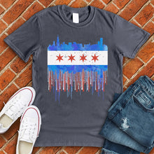 Load image into Gallery viewer, Chicago Flag Drip Tee