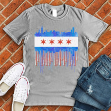 Load image into Gallery viewer, Chicago Flag Drip Tee