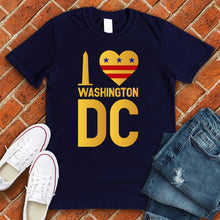 Load image into Gallery viewer, I Love Washington DC Monument Heart Tee