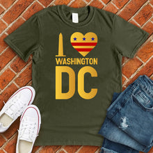 Load image into Gallery viewer, I Love Washington DC Monument Heart Tee