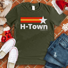 Load image into Gallery viewer, H-Town Star Stripes Xmas Tee