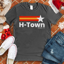 Load image into Gallery viewer, H-Town Star Stripes Xmas Tee
