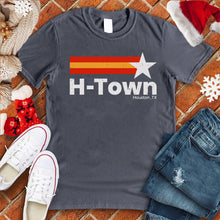 Load image into Gallery viewer, H-Town Star Stripes Xmas Tee