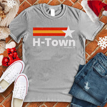 Load image into Gallery viewer, H-Town Star Stripes Xmas Tee