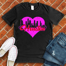 Load image into Gallery viewer, Houston Skyline Heart Tee