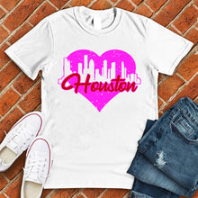 Load image into Gallery viewer, Houston Skyline Heart Tee