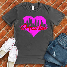 Load image into Gallery viewer, Houston Skyline Heart Tee