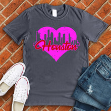 Load image into Gallery viewer, Houston Skyline Heart Tee