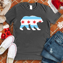 Load image into Gallery viewer, Chicago Flag In Bear Tee