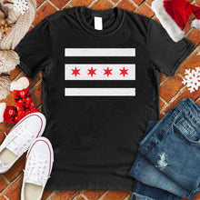 Load image into Gallery viewer, Chicago Flag Stripes Tee