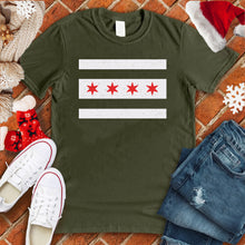 Load image into Gallery viewer, Chicago Flag Stripes Tee