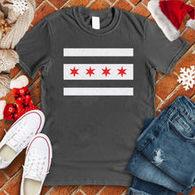 Load image into Gallery viewer, Chicago Flag Stripes Tee