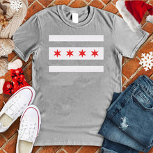 Load image into Gallery viewer, Chicago Flag Stripes Tee