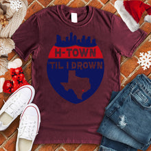 Load image into Gallery viewer, H-Town 'Til I Drown Christmas Tee