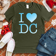 Load image into Gallery viewer, I Love DC Snow Tee