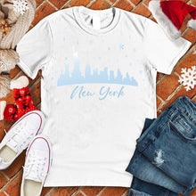 Load image into Gallery viewer, New York Snowfall Skyline Tee