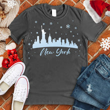 Load image into Gallery viewer, New York Snowfall Skyline Tee