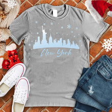 Load image into Gallery viewer, New York Snowfall Skyline Tee