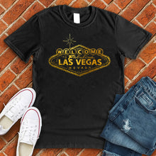 Load image into Gallery viewer, Welcome To Las Vegas Gold Tee
