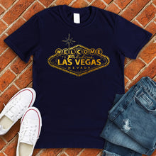 Load image into Gallery viewer, Welcome To Las Vegas Gold Tee