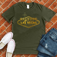 Load image into Gallery viewer, Welcome To Las Vegas Gold Tee