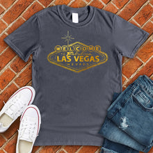 Load image into Gallery viewer, Welcome To Las Vegas Gold Tee